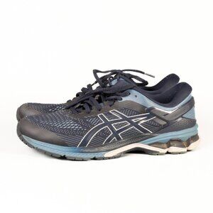 ASICS Men's Size 12 Gel-Kayano 26 Running Shoes Midnight/Grey Floss